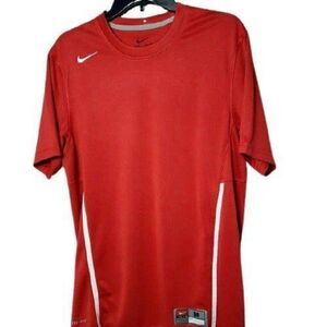 Nike Men's Legend Shirt Dri-Fit Short Red Sleeve Training Jersey Medium NWOT
